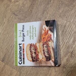Cuisinart 3 in one burger press